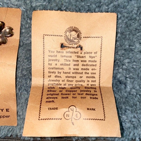 Vintage Sterling silver Copper Earrings and ring - Picture 2 of 4